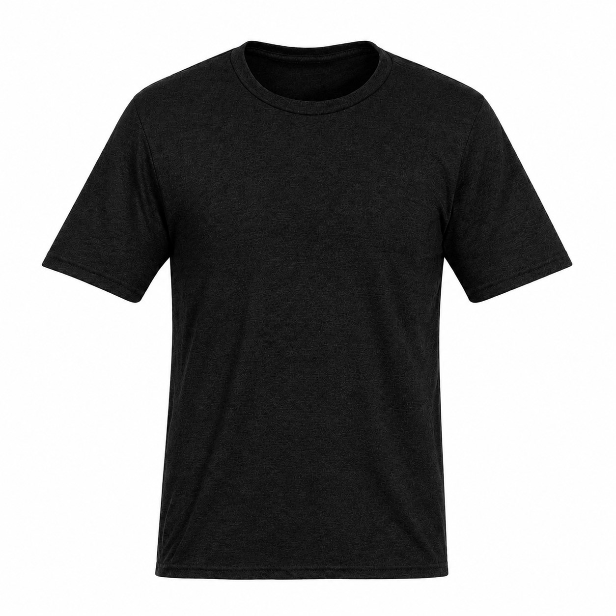Blend Cotton Polyester Tee — Black