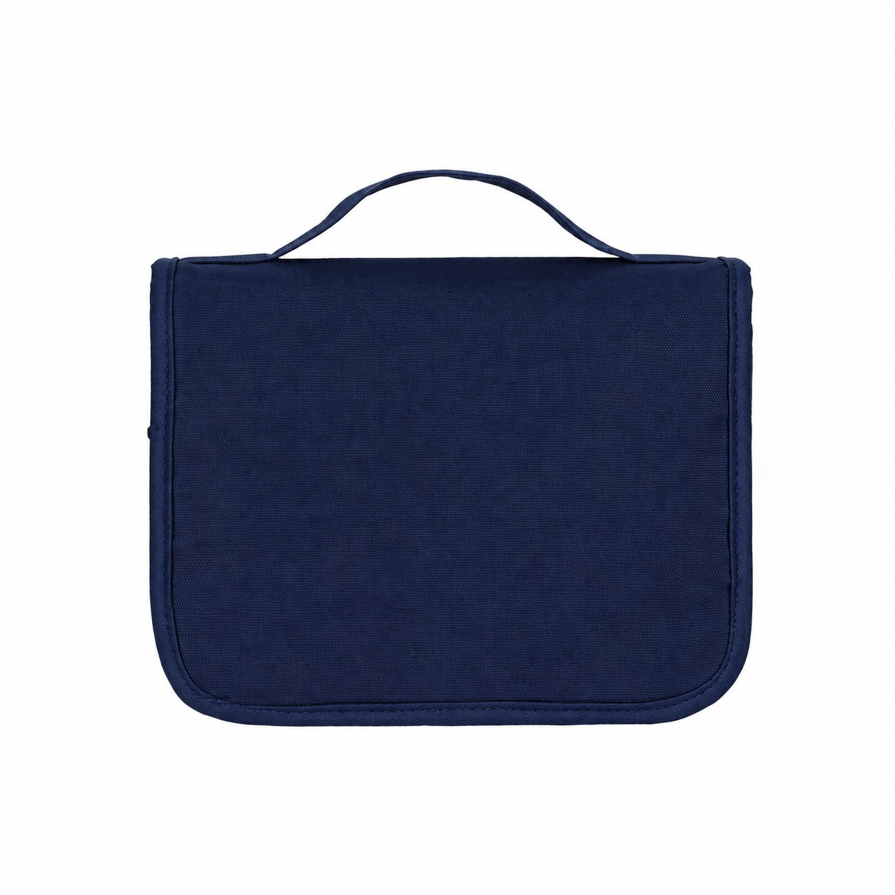 600D Zippered Storage Toiletry Bag — Navy Blue