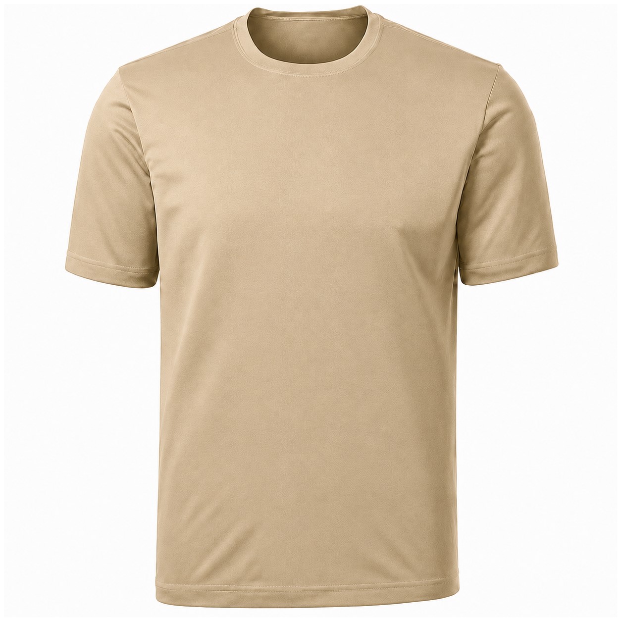 Men's Lightweight Polyester Athletic T-Shirt — Tan Beige