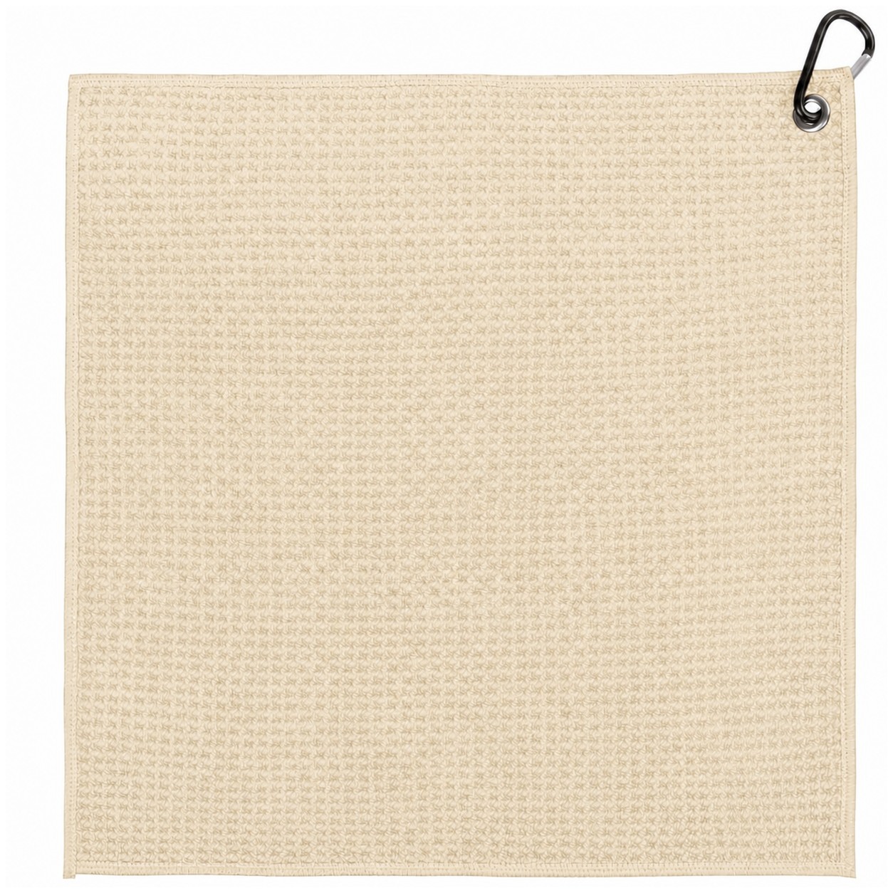 Waffle Polyester Golf Towel — Natural Beige