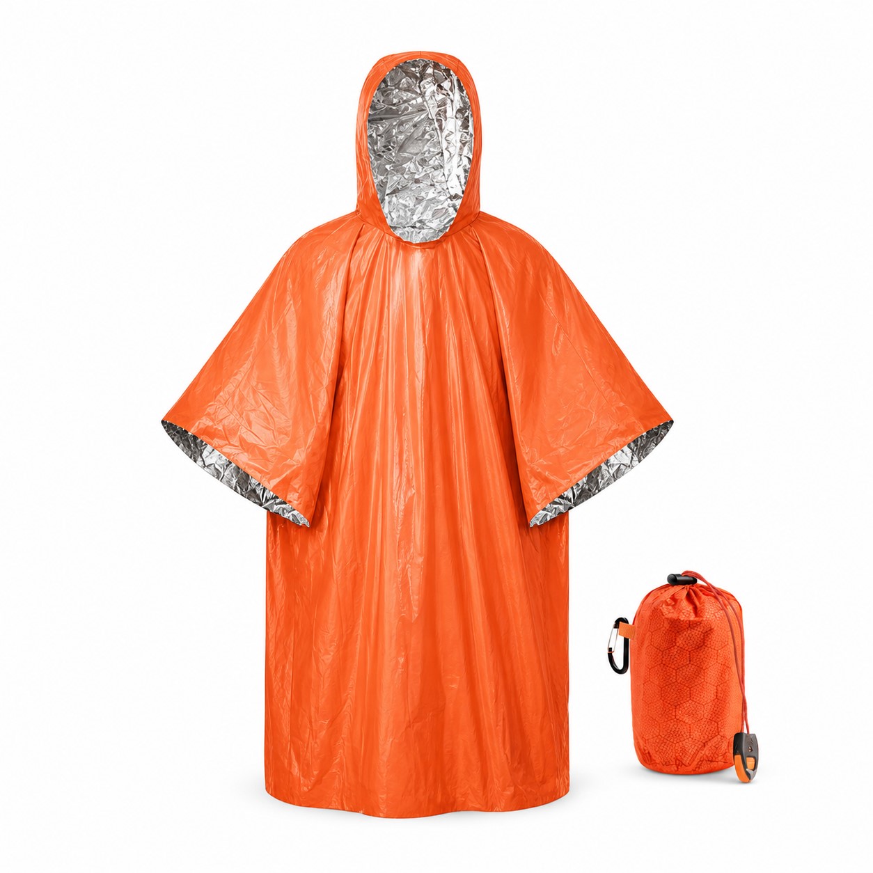 Aluminum Emergency Poncho With Survival Accessories — view 2