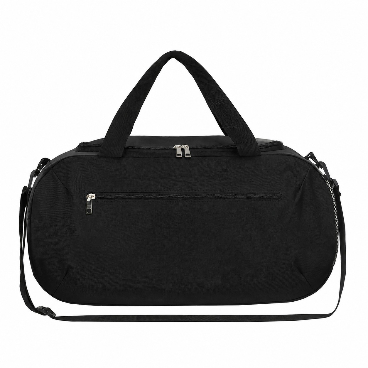 600D Polyester Roomy Duffel Bag — Black