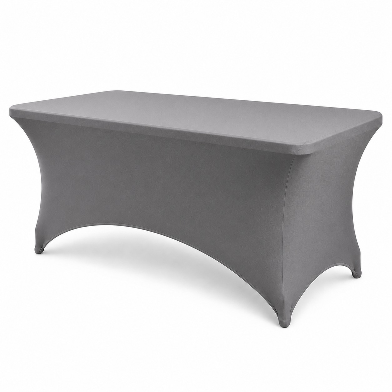 Fitted Spandex Event Tablecloth — Gray