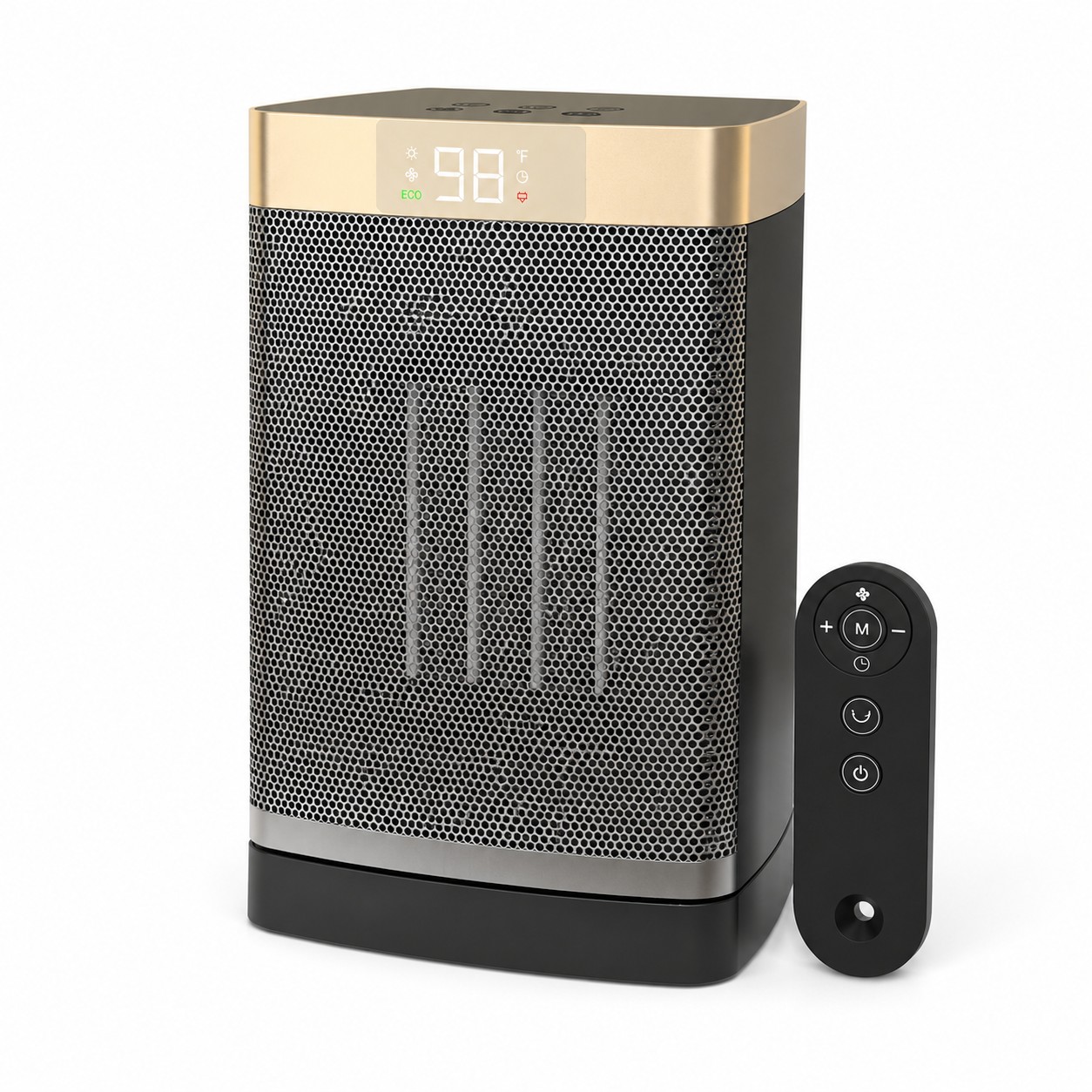 Remote Oscillating Ceramic Space Heater