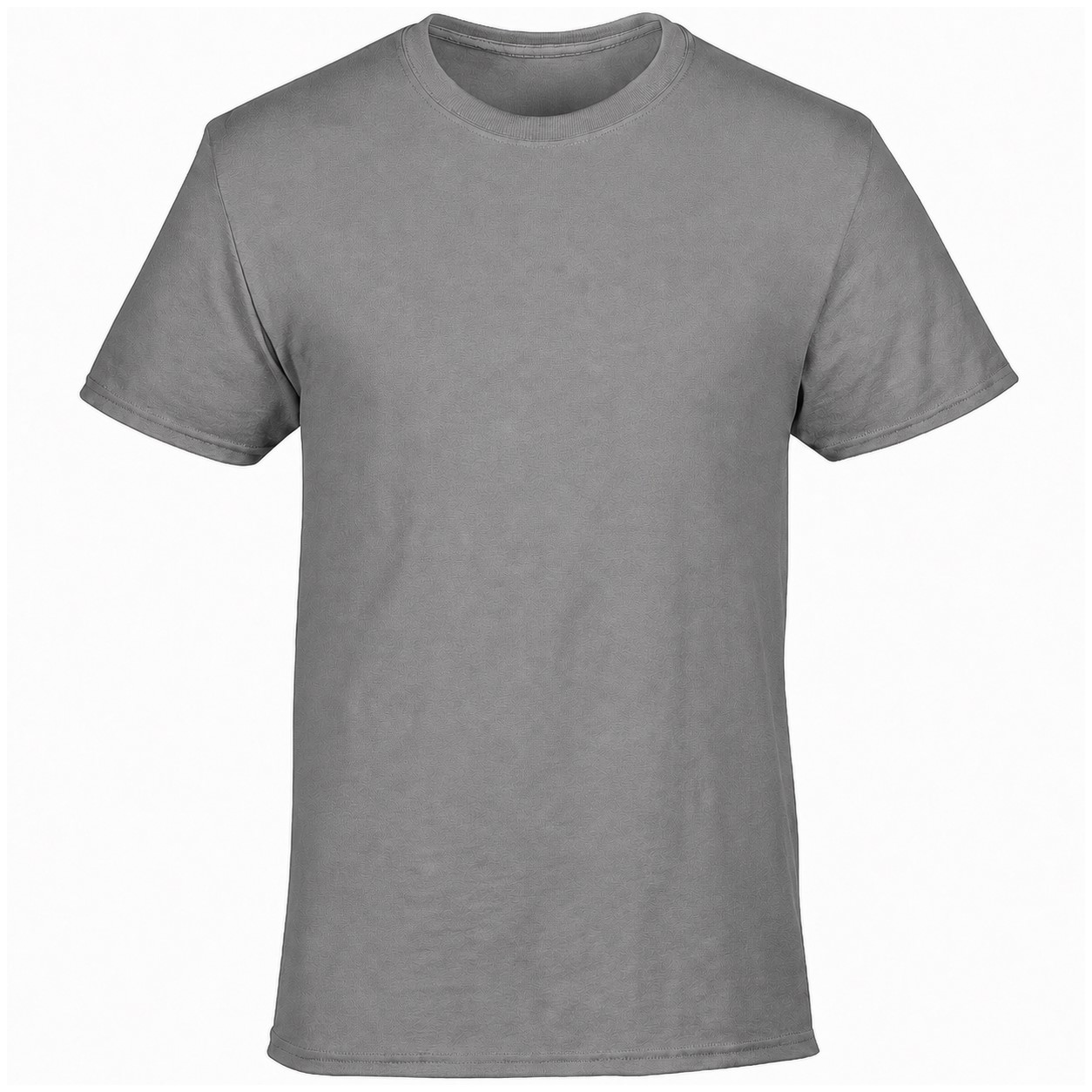 Cotton Polyester Short Sleeve T Shirt — Gray