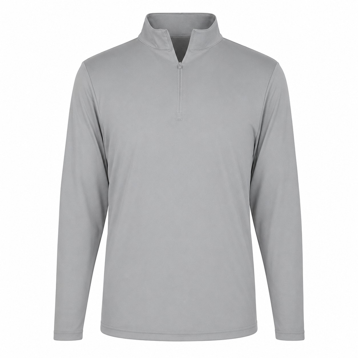 Polyester Jersey Quarter Zip Pullover — view 2