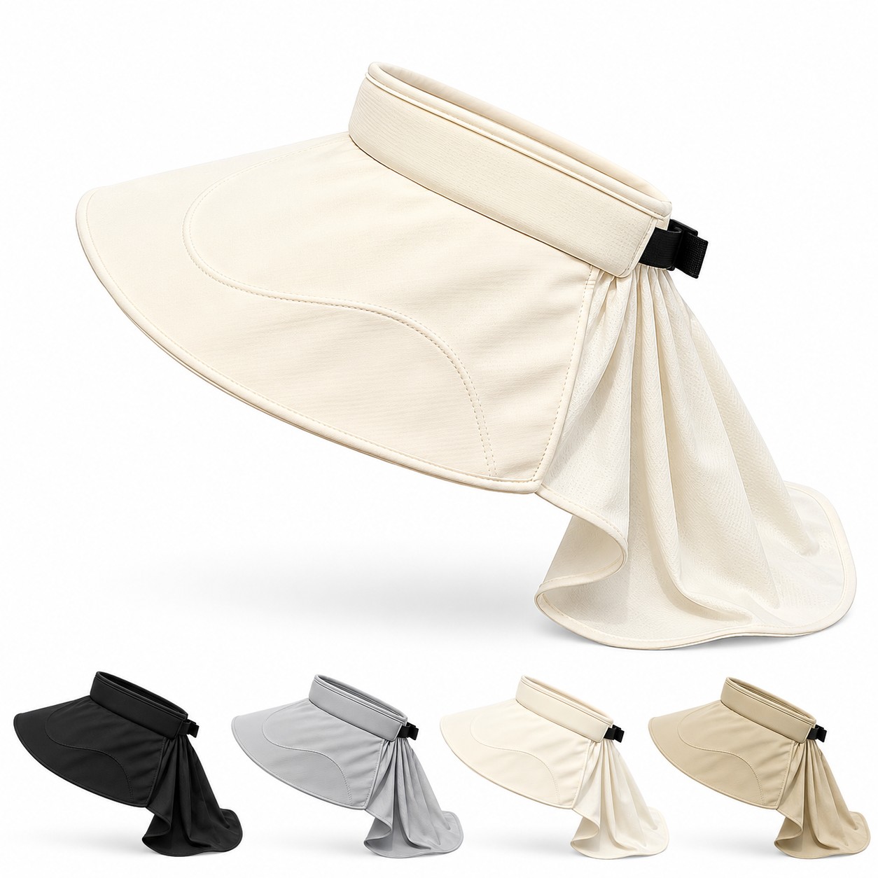 Polyester Cotton Shell Drape Visor