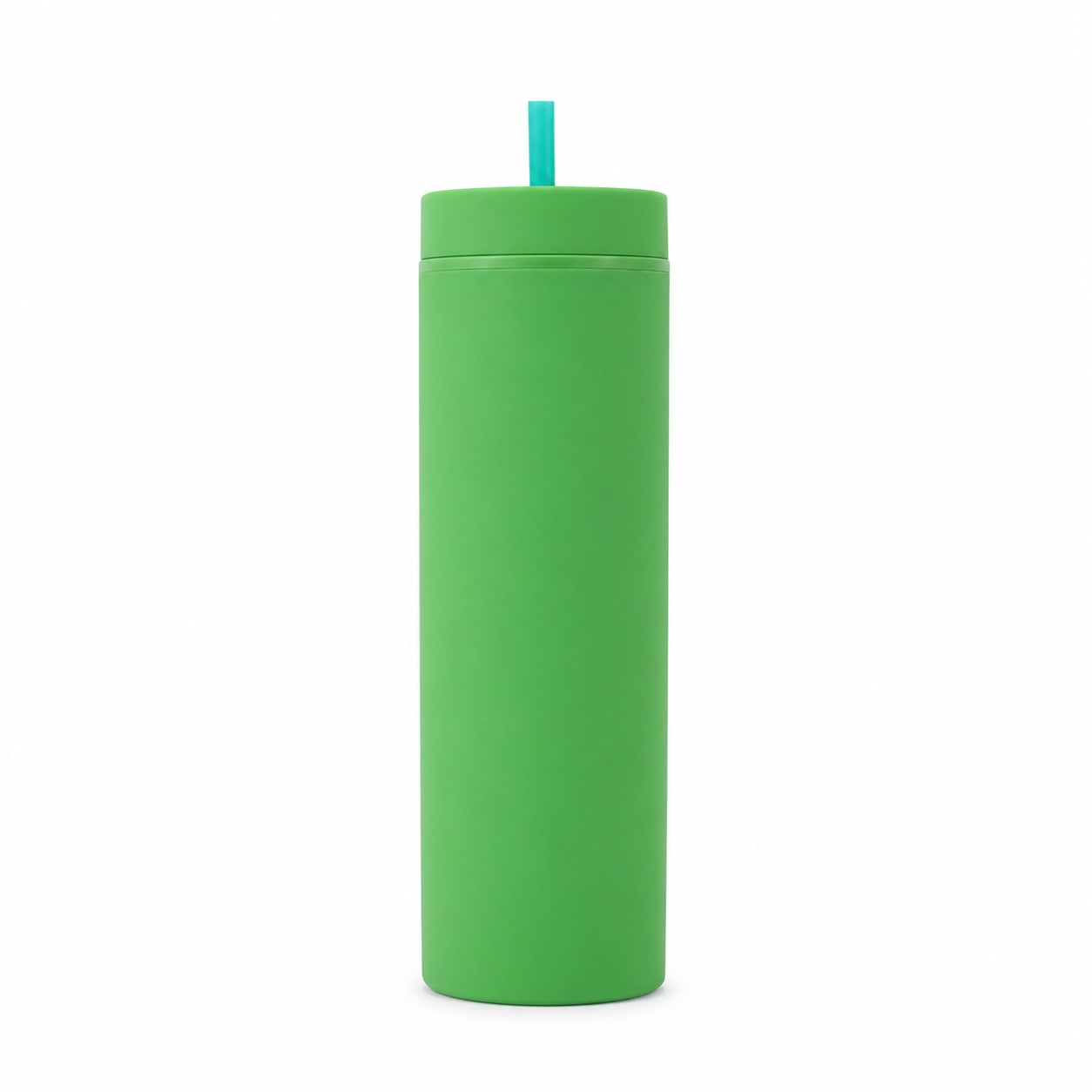 Frosted 16 Oz Plastic Straw Cup — view 2