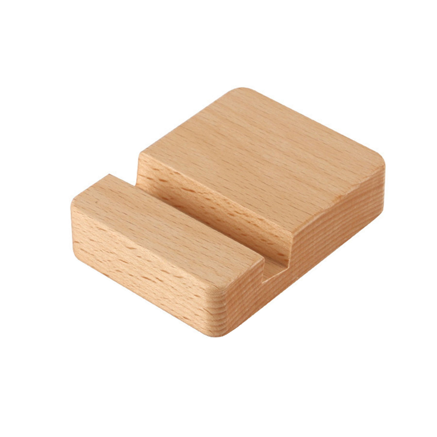 Beech Wood Desktop Phone Stand — view 2