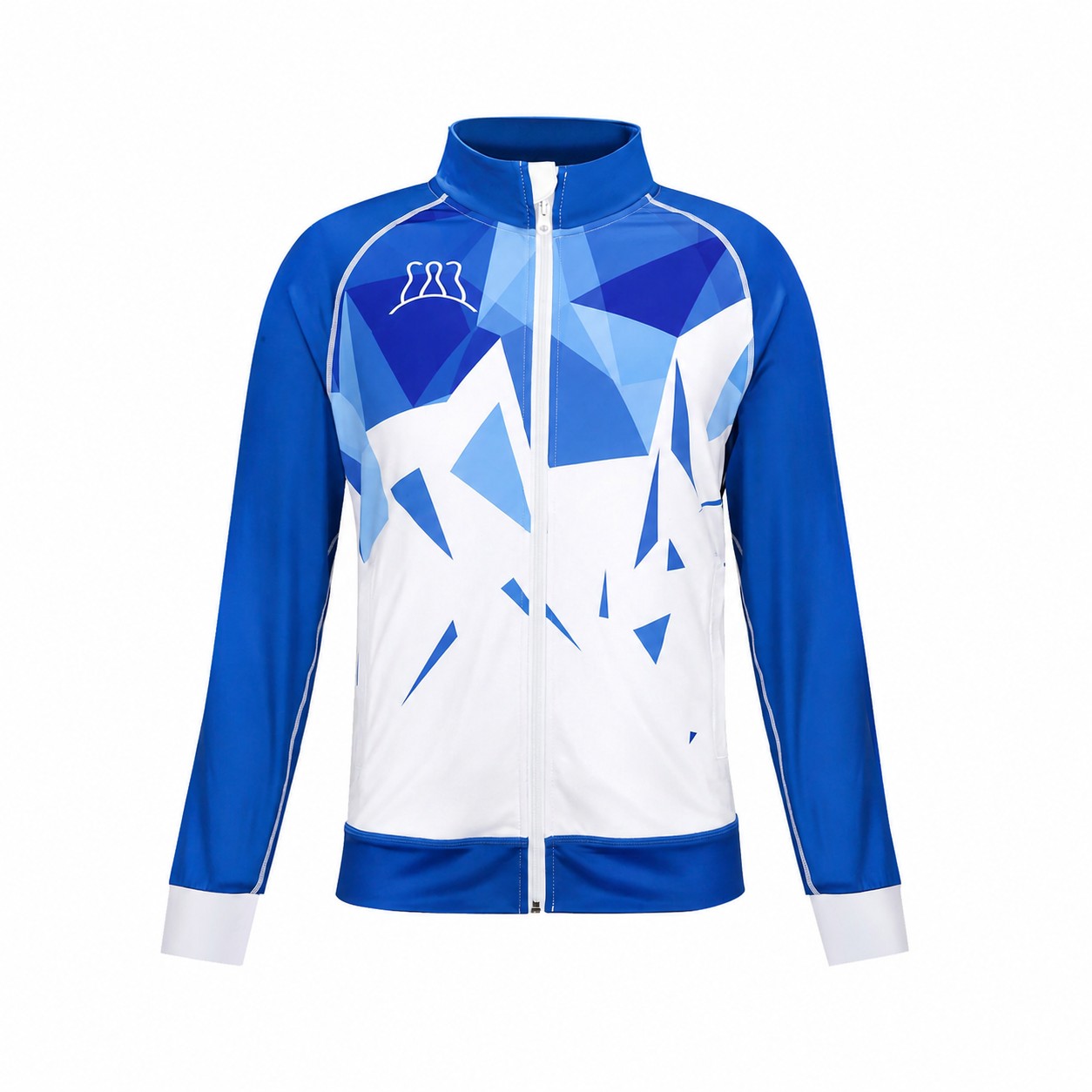 Full Zip Raglan Training Jacket — Blue
