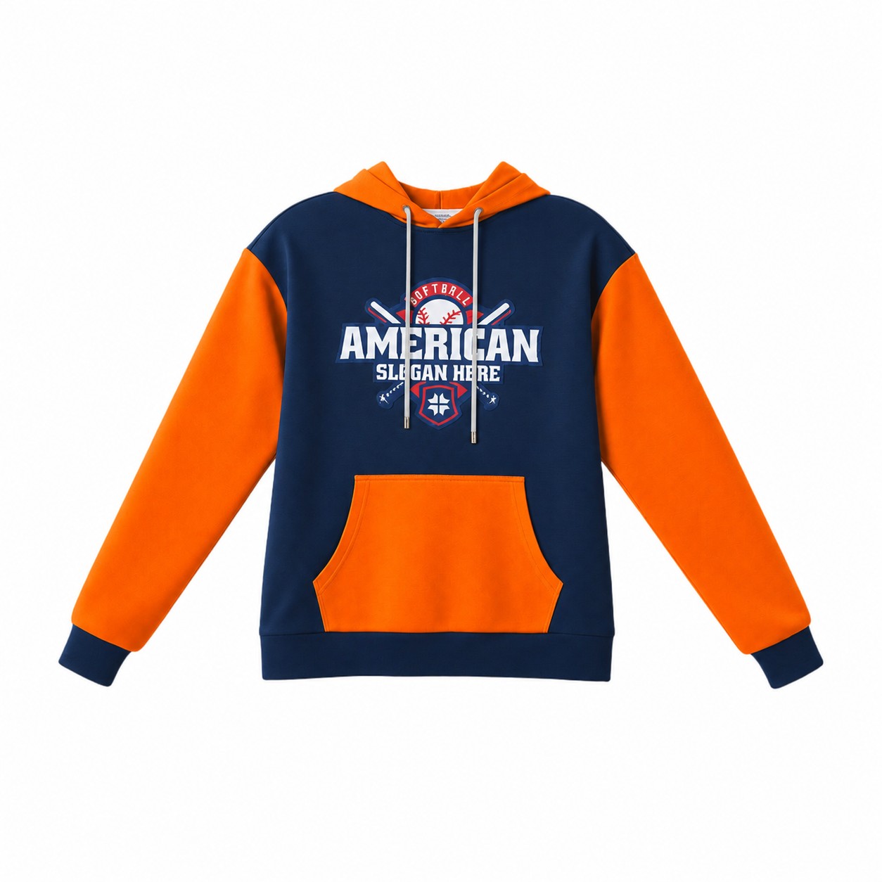 Composite Cotton Athletic Fit Hoodie — Orange