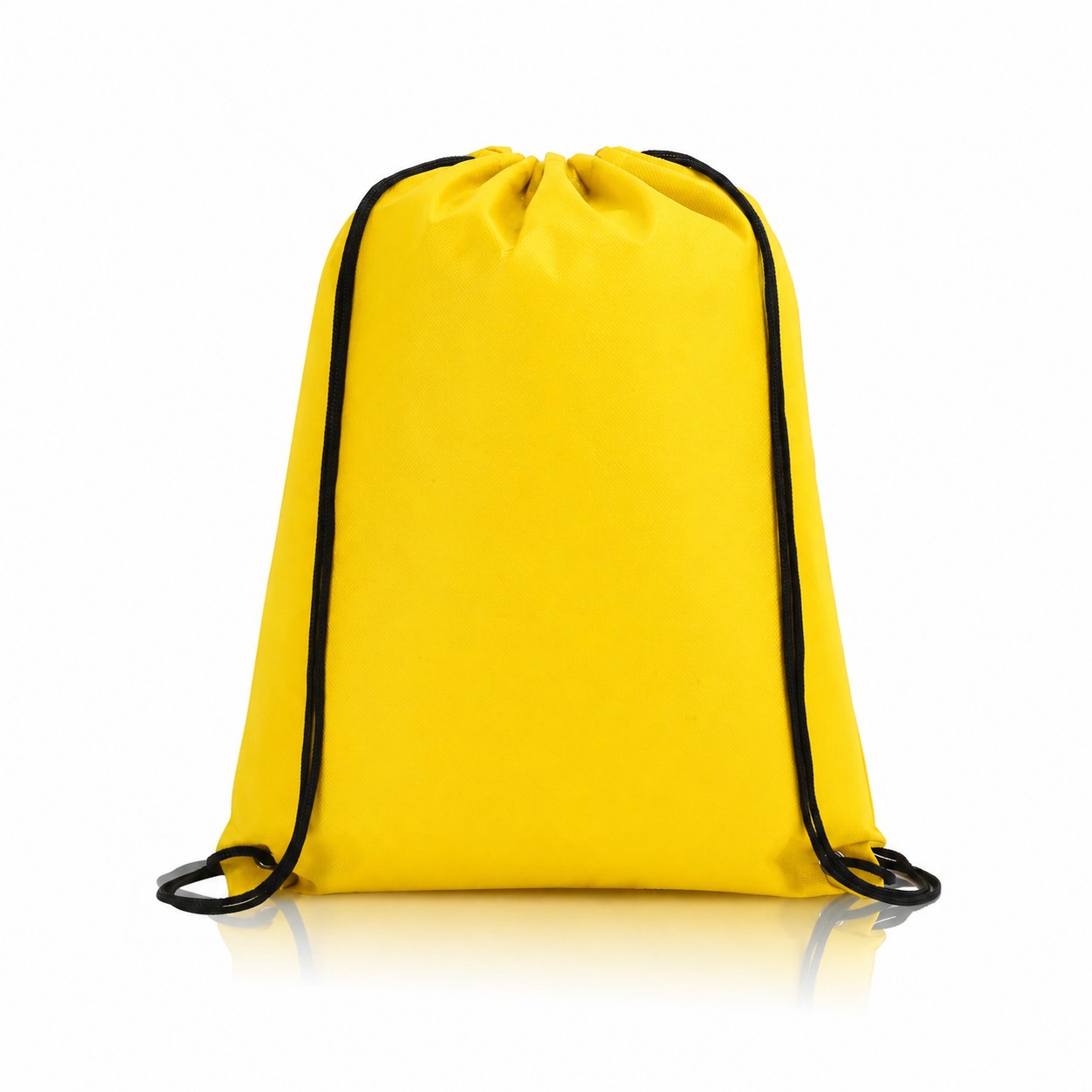 80GSM Non-Woven Drawstring Backpack — Yellow