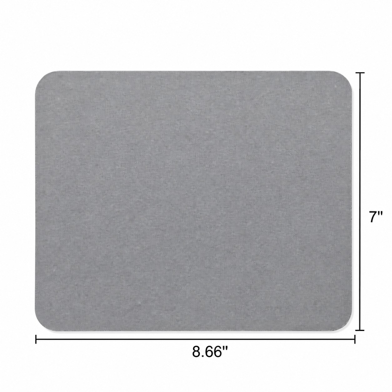 Soft Surface Fabric Mouse Pad — Gray