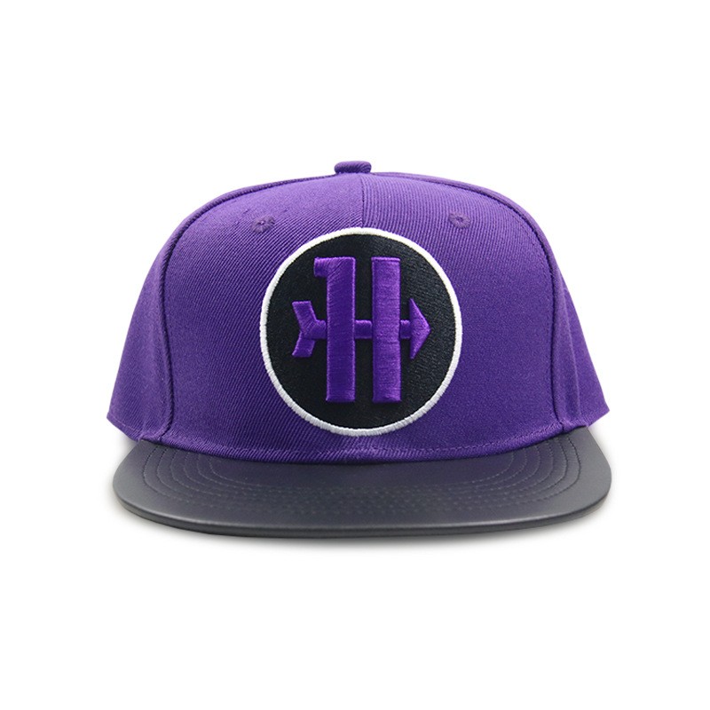 Cotton Flat Brim Snapback Cap — view 2