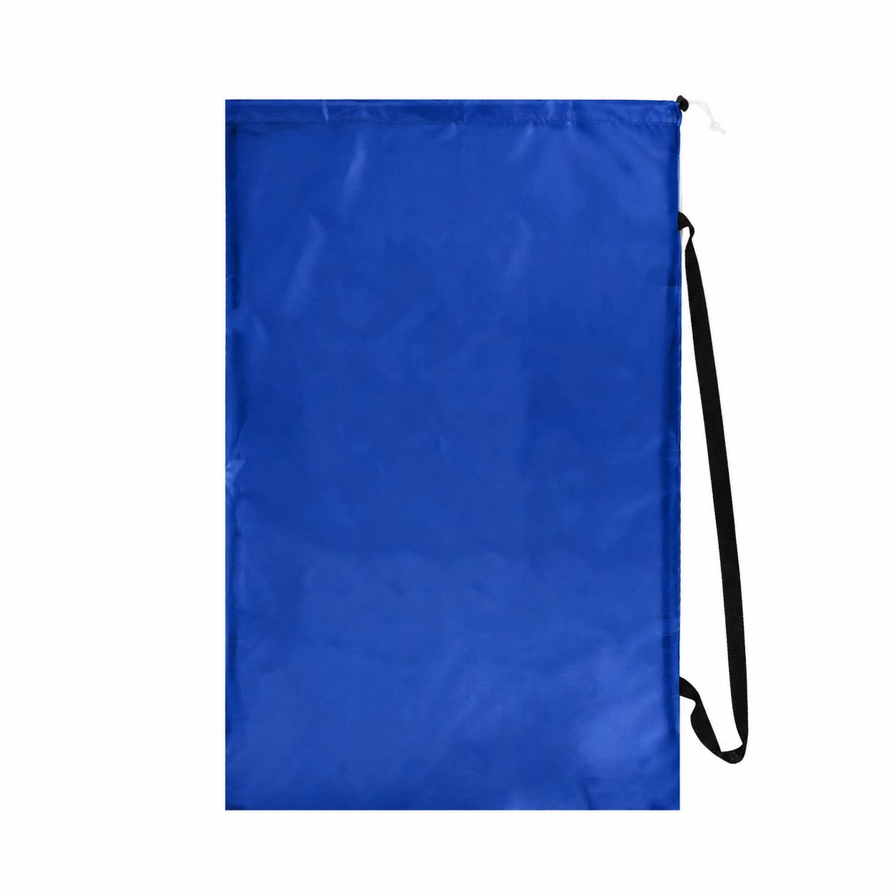 210D Polyester Adjustable Strap Drawstring Laundry Bag — Royal Blue