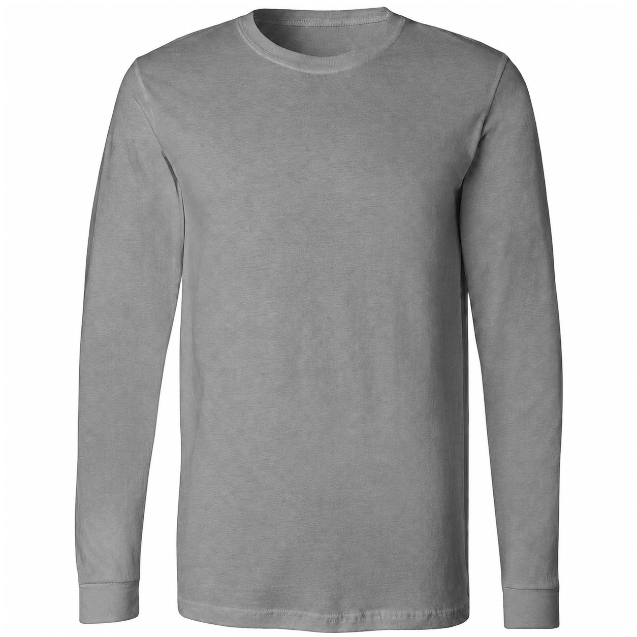 Men's Combed Cotton Long Sleeve Shirt — Gray