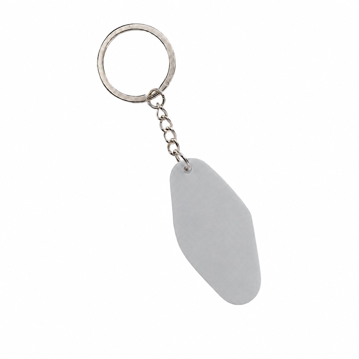 Acrylic Key Tag With Hardware — Silver