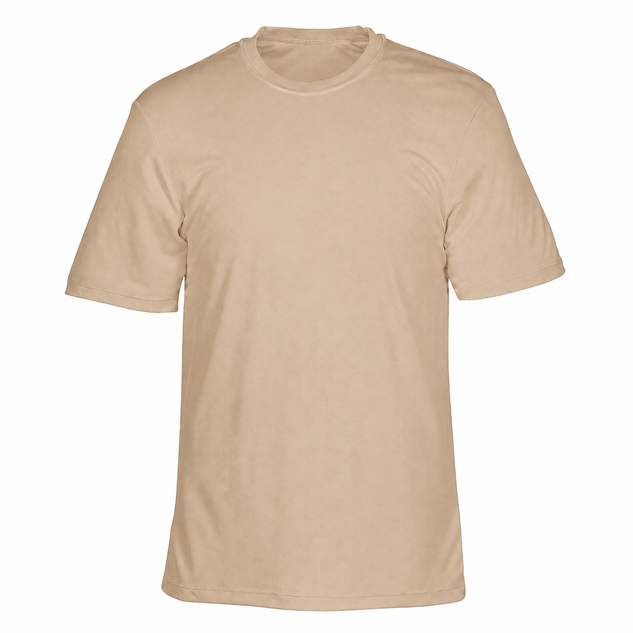 Men's Moisture-Wicking Performance Tee — Tan Beige