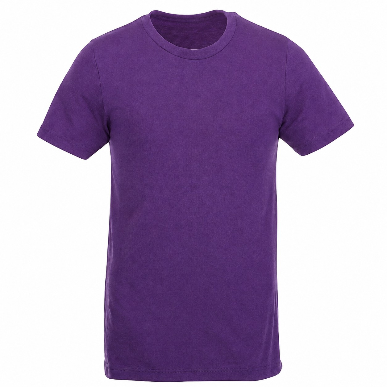 Recycled Polyester-Cotton Crewneck T-Shirt — Purple