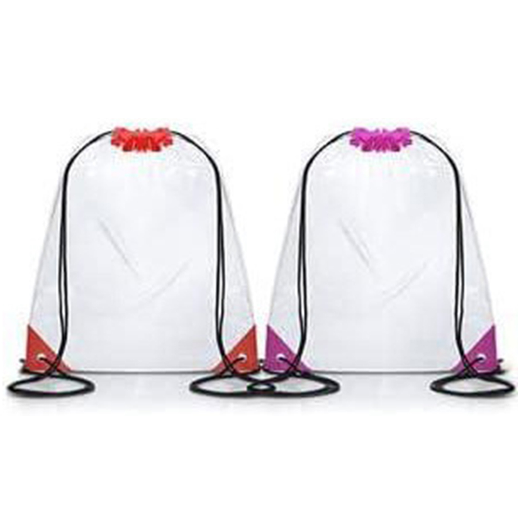 Clear PVC Security Cinch Backpack — view 2