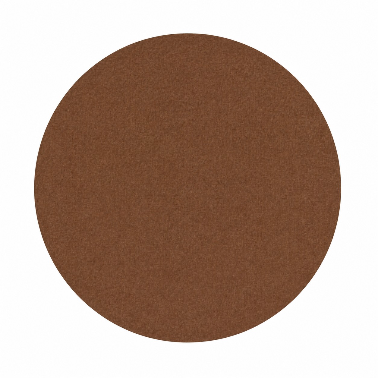 Eight Inch Round Fabric Mouse Pad — Brown