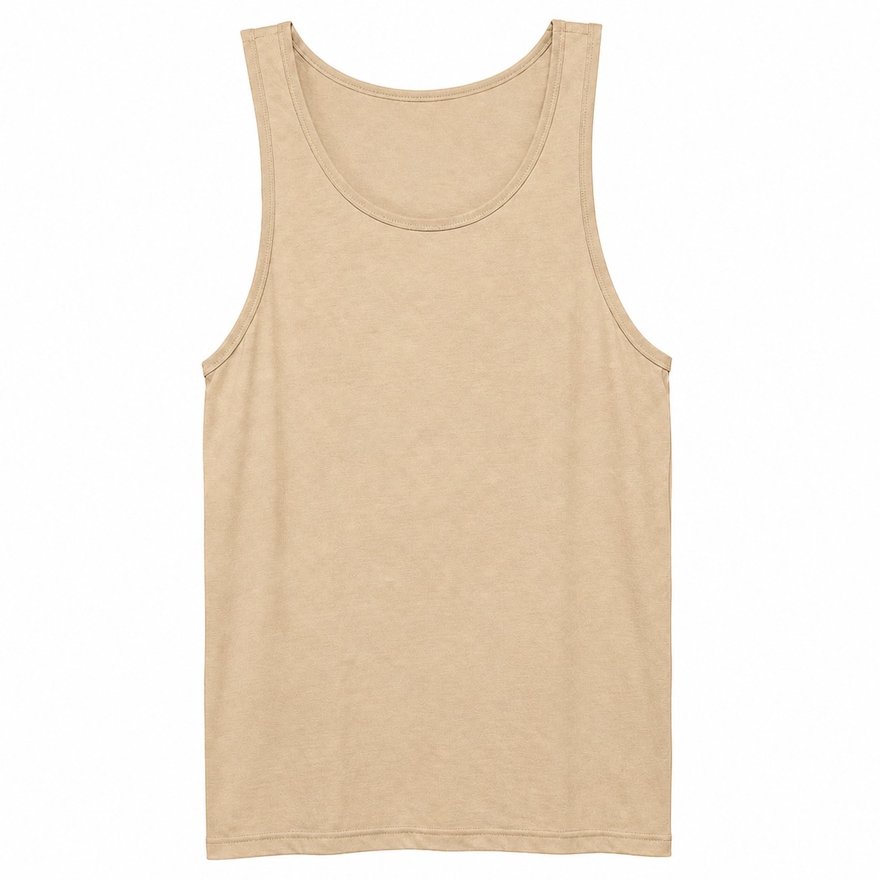 Recycled Knit Spandex Quarter Zip Pullover — Tan Beige