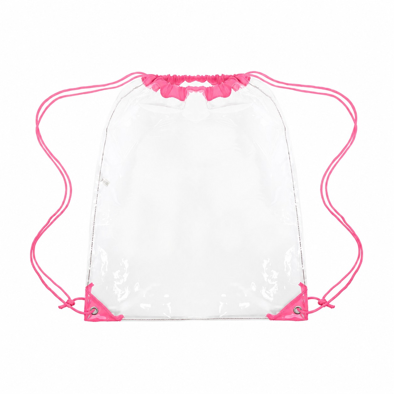 Large Reinforced Corners Drawstring Bag — Pink