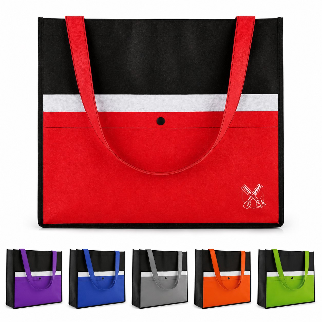 Polyester Pocket Shopping Tote Bag