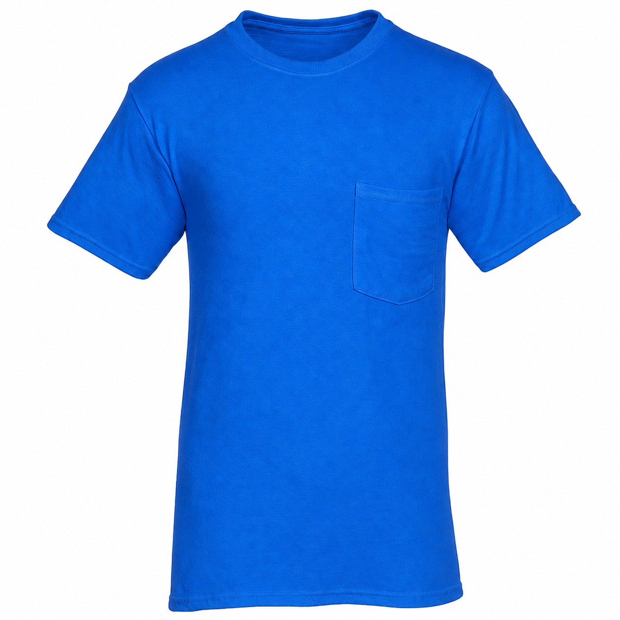 Moisture Wicking Pocket Tee — Blue