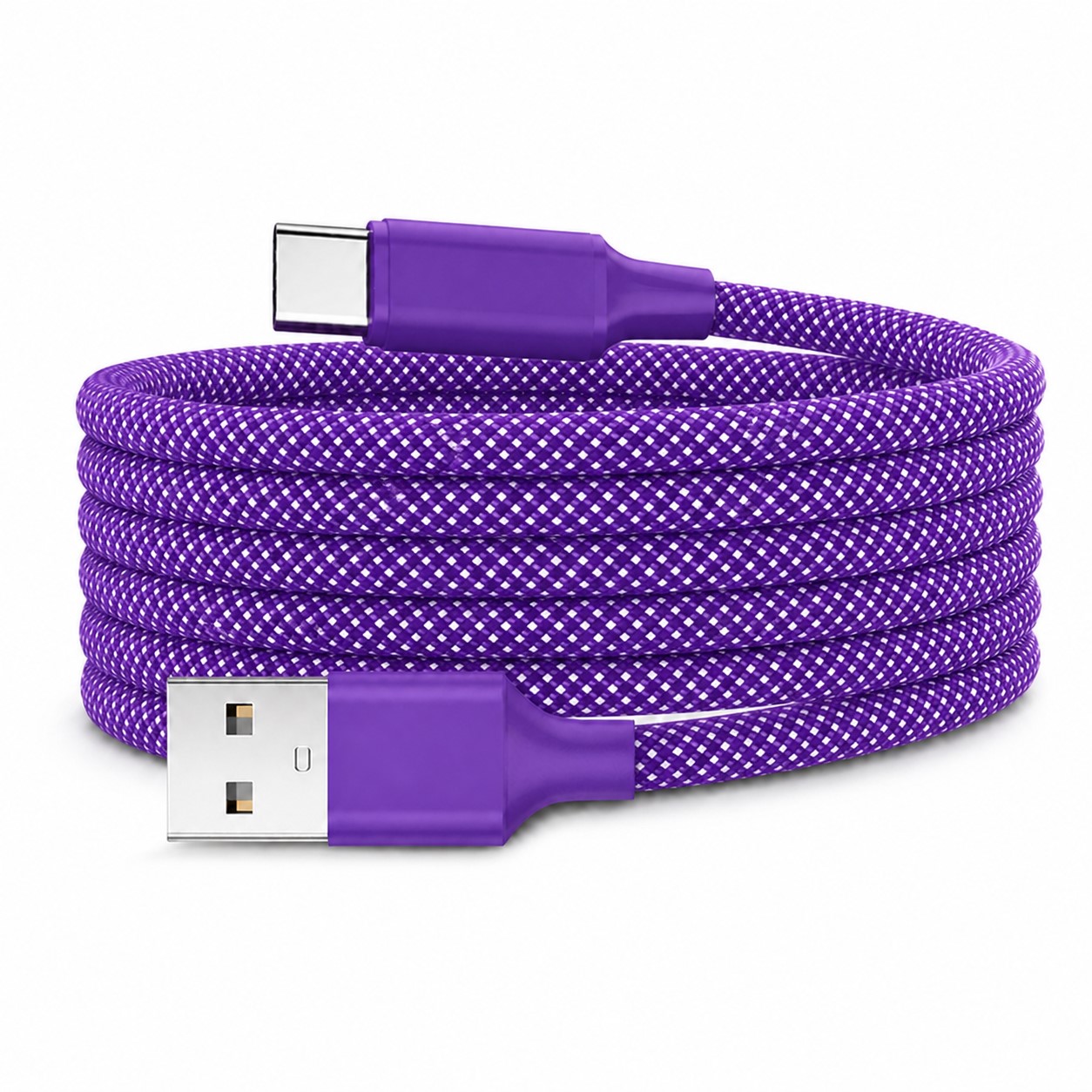 Self Winding Charging Cable — Purple