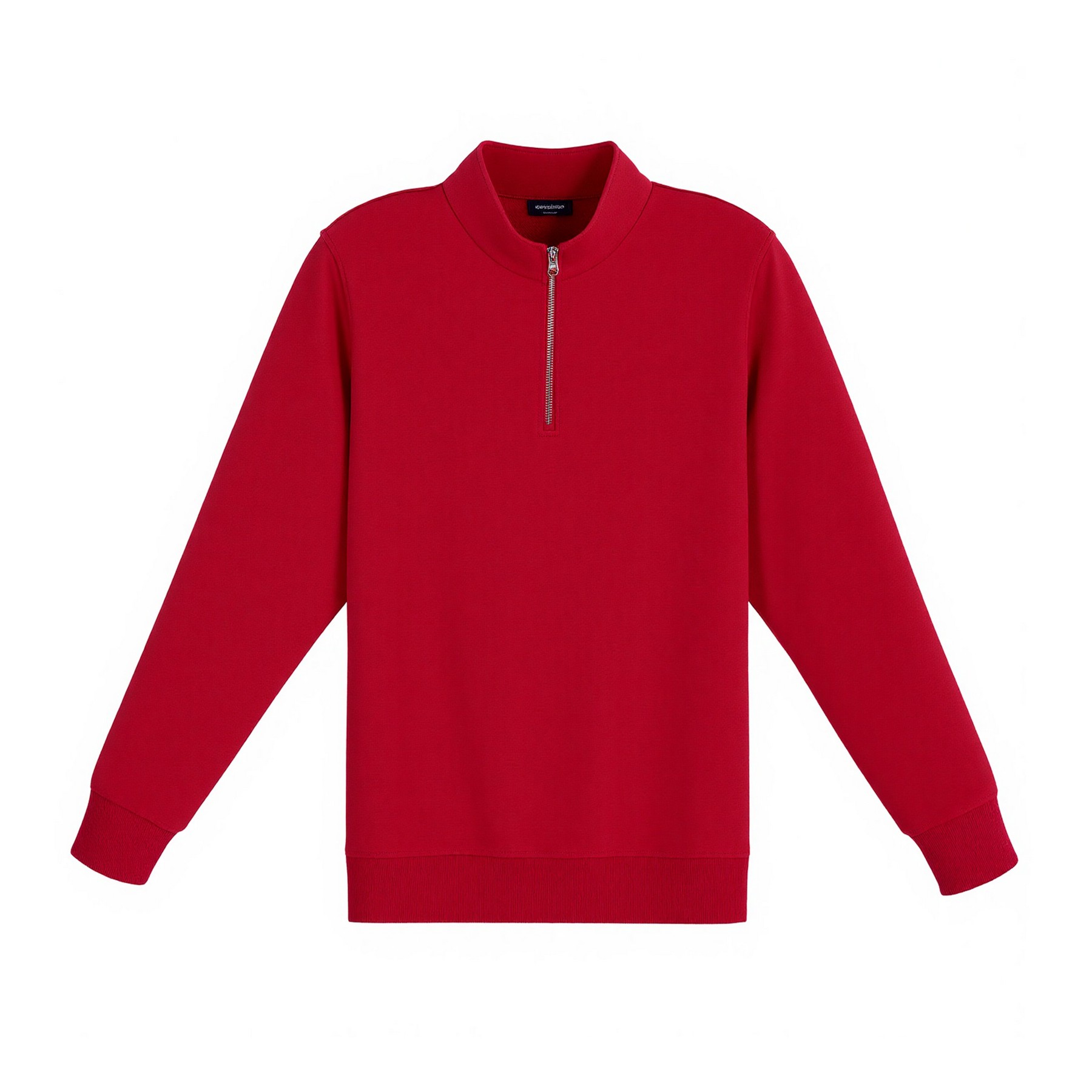 8 Oz Cotton Quarter Zip Sweatshirt — view 2