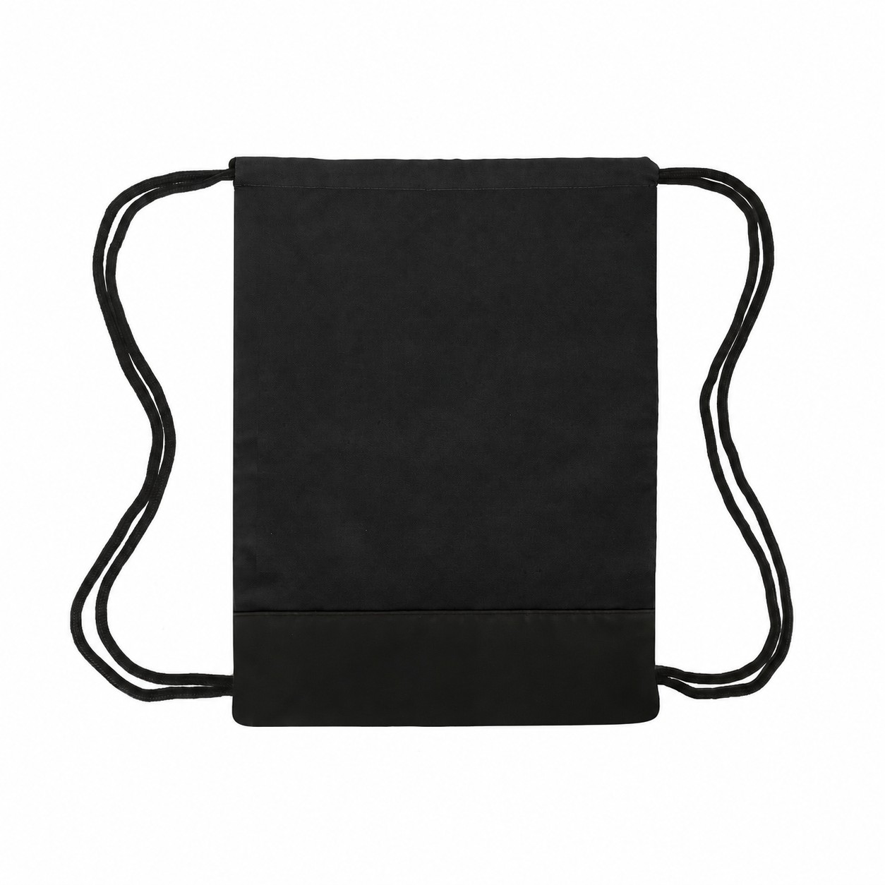 600D Polyester Drawstring Bag — Black