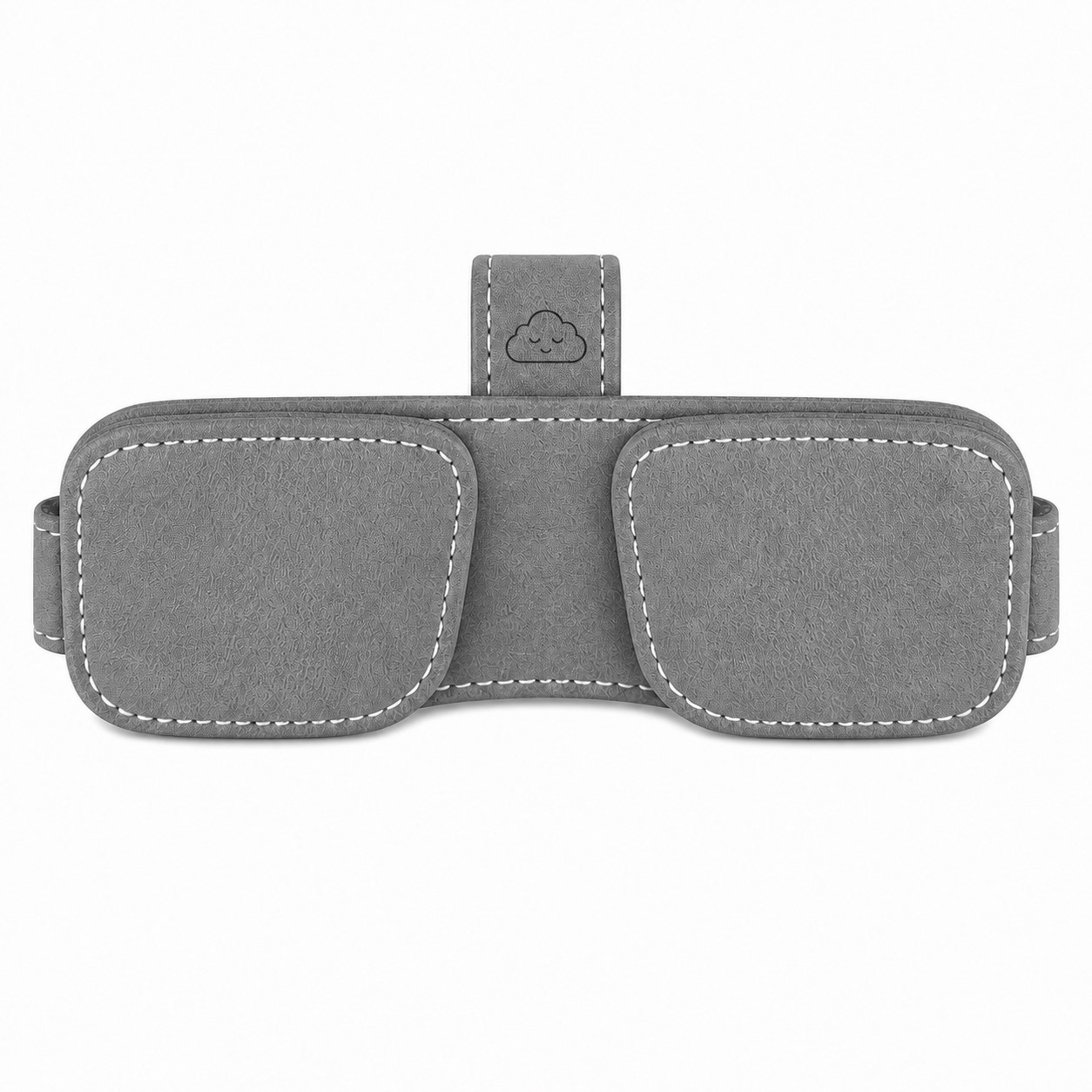 Suede Sunglasses Holder With Visor Clip