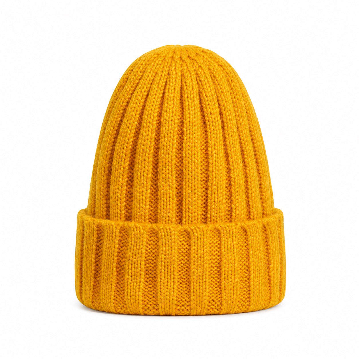 Polyester Beanie Hat With Ribbed Cuff — view 2