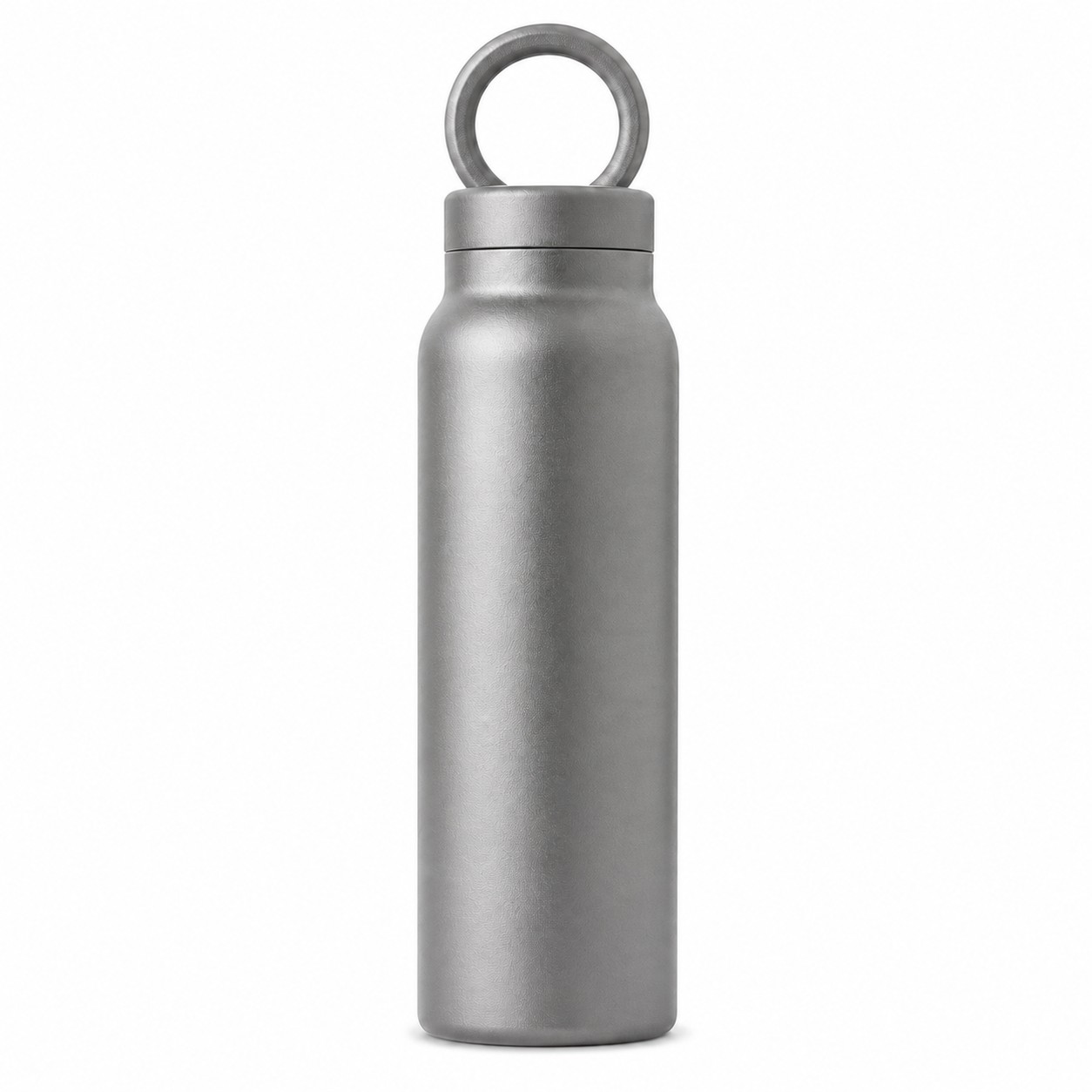 Magnetic Lid Insulated Water Bottle — Pewter Gray