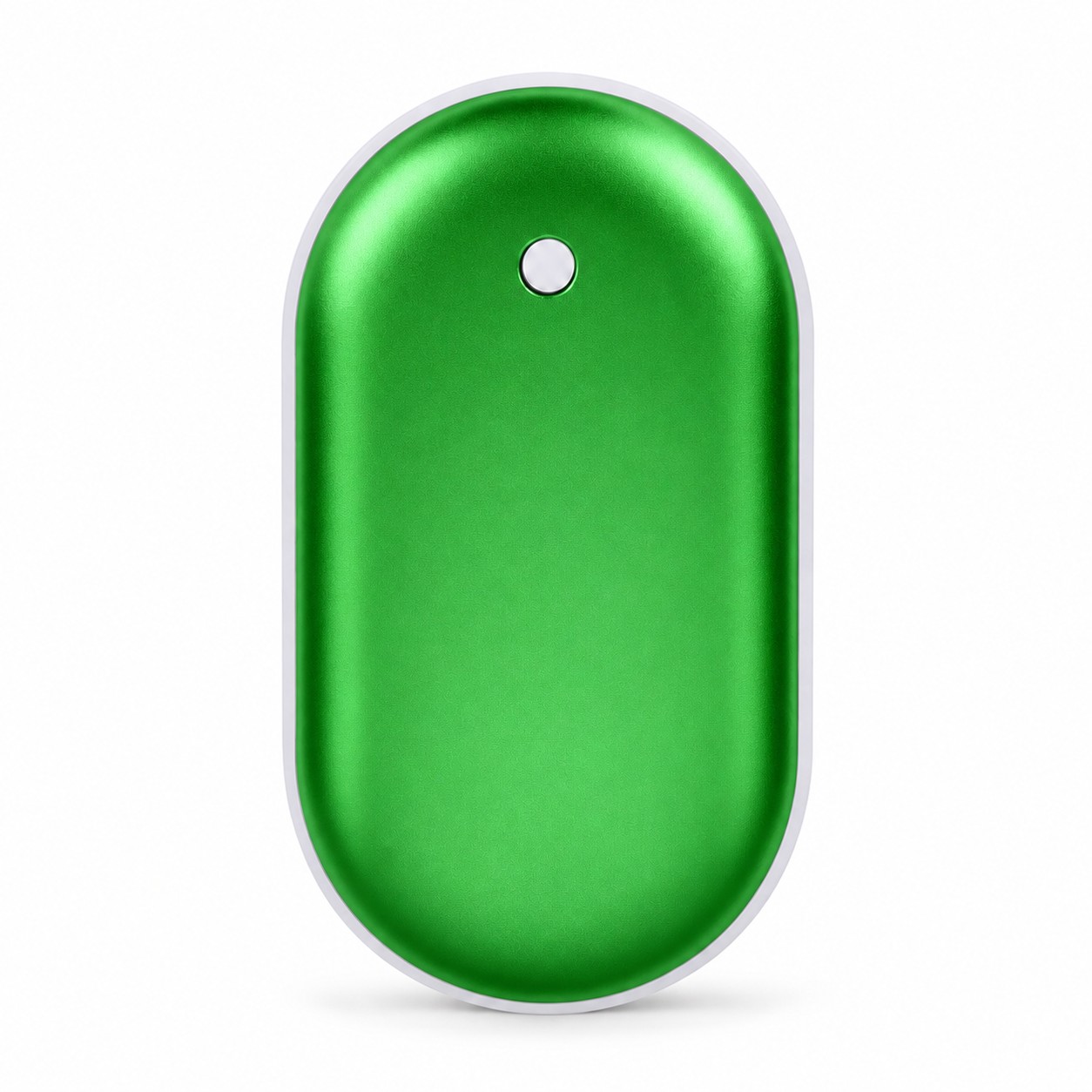 Rounded Rechargeable Hand Warmer — Green