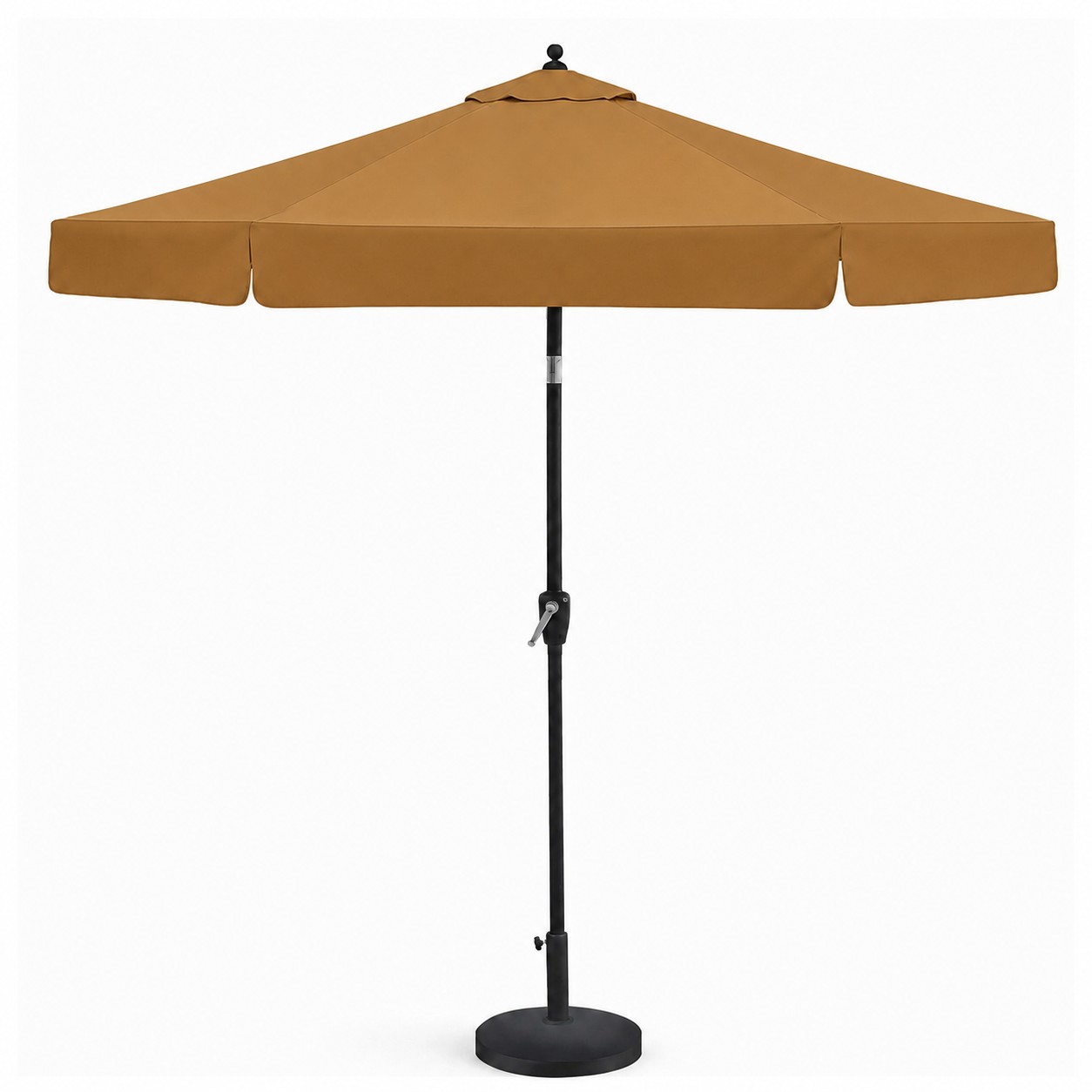 Aluminum Market Patio Umbrella With Auto Tilt — Bronze Gold