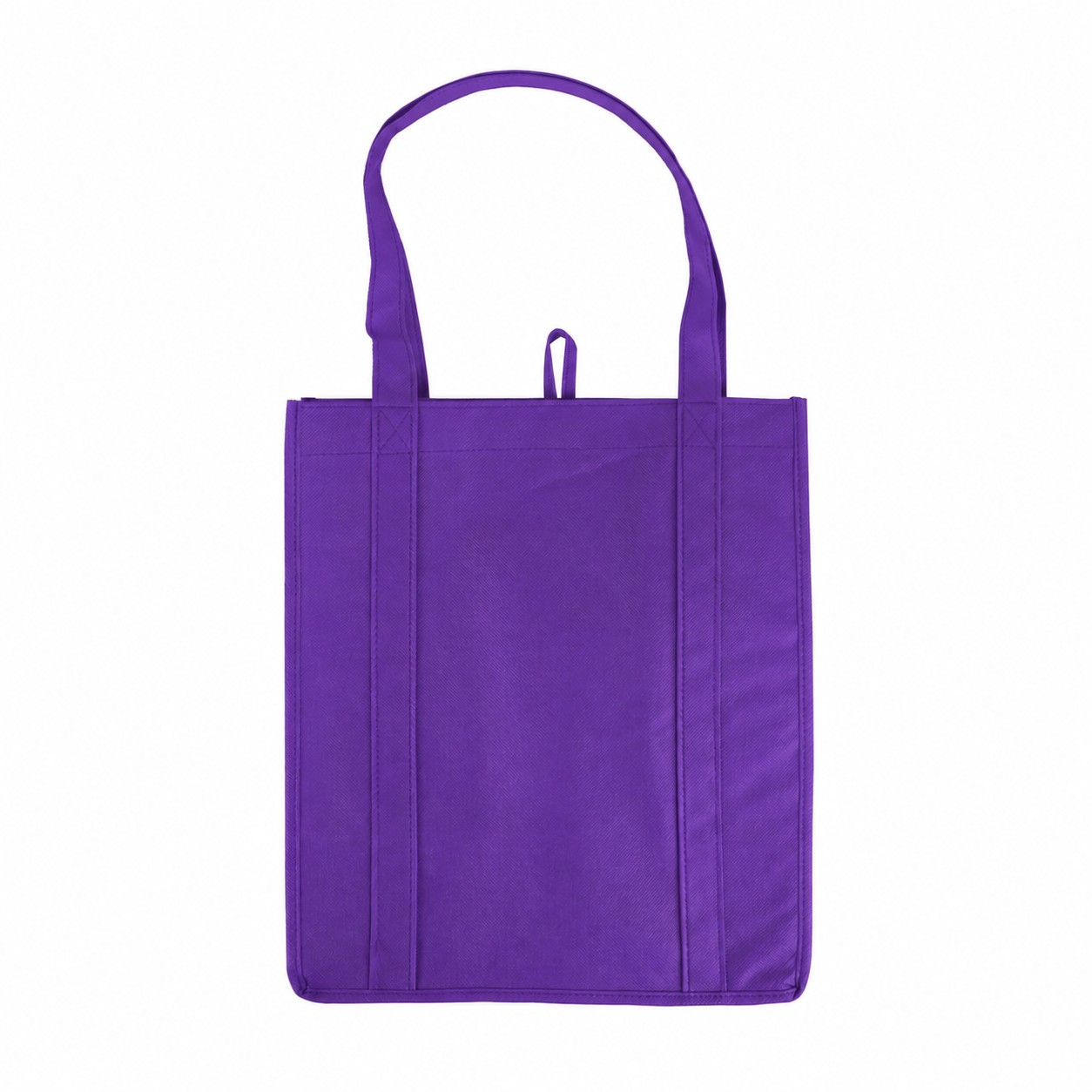 Large Reinforced Handles Tote Bag — Purple