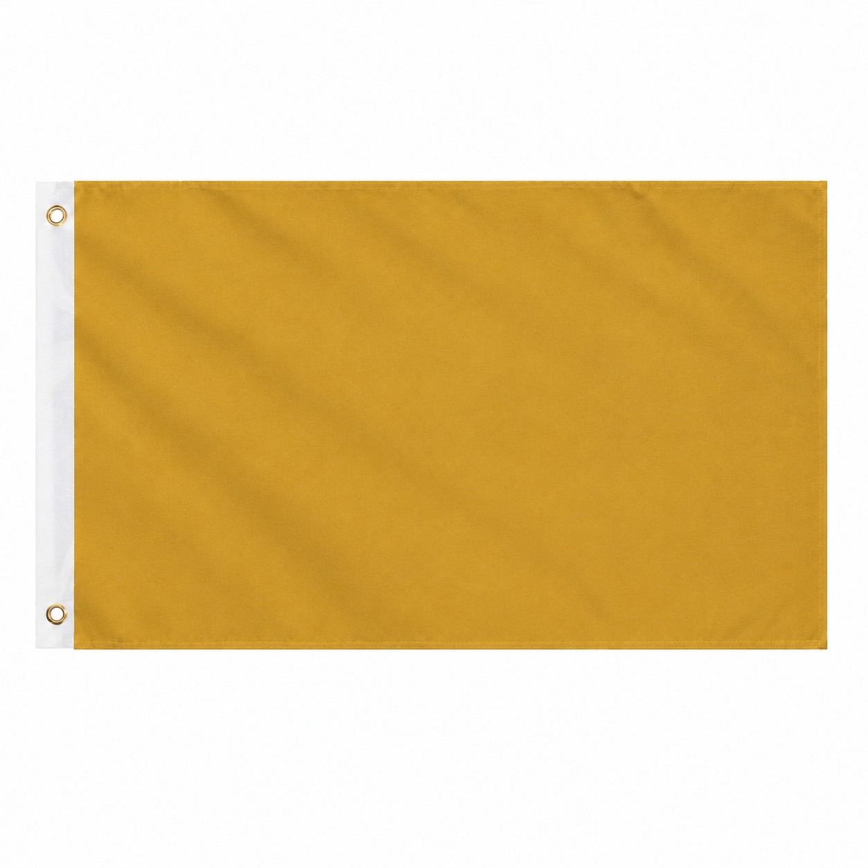 3' Double Sided Polyester Flag — Brass Gold