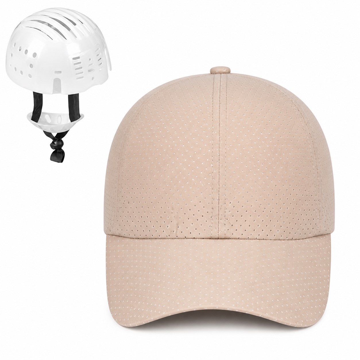 Polyester Mesh Bump Cap With PE Shell — view 2