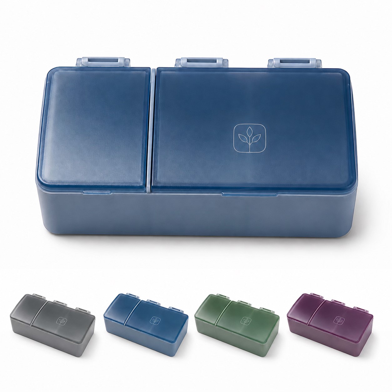 Three Compartment Polypropylene Travel Pillbox