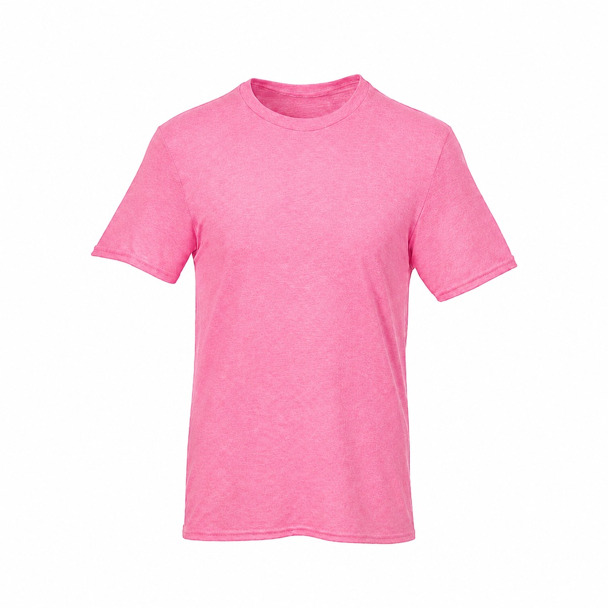 Cotton Crewneck T Shirt — Pink