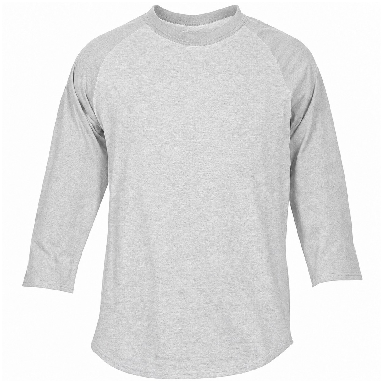 Cotton Colorblock Baseball Sleeve Shirt — Silver