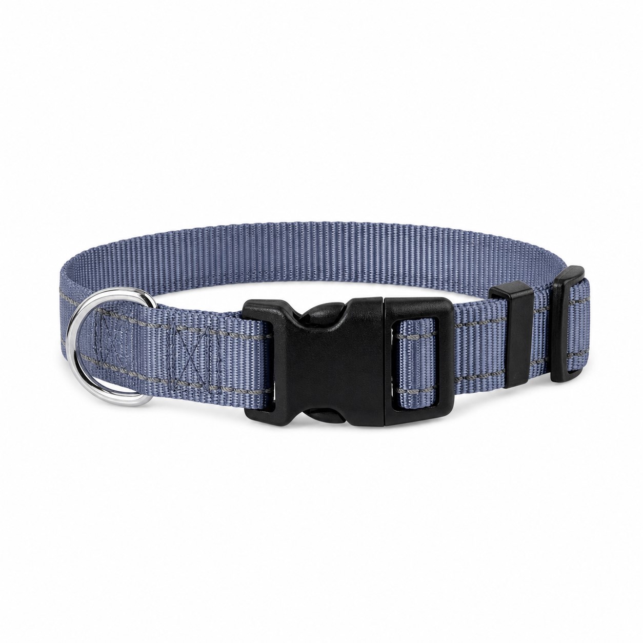 Adjustable Reflective Nylon Dog Collar — view 2