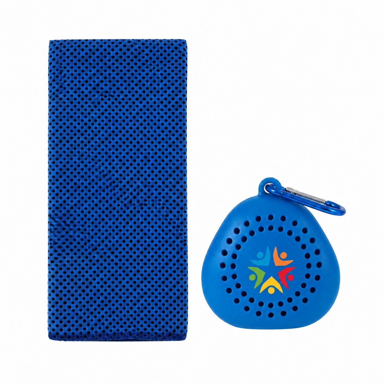 Cooling Mesh Towel With Ventilated Silicone Case