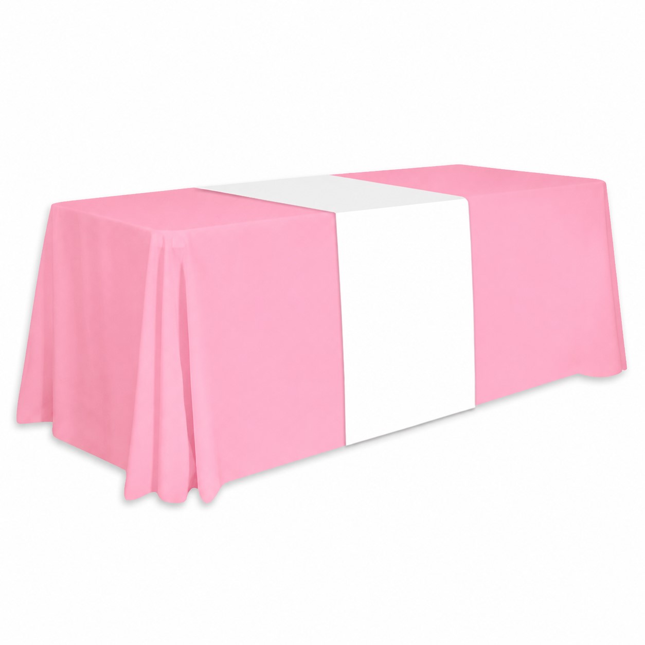 Thirty-Inch Polyester Table Runner — Pink
