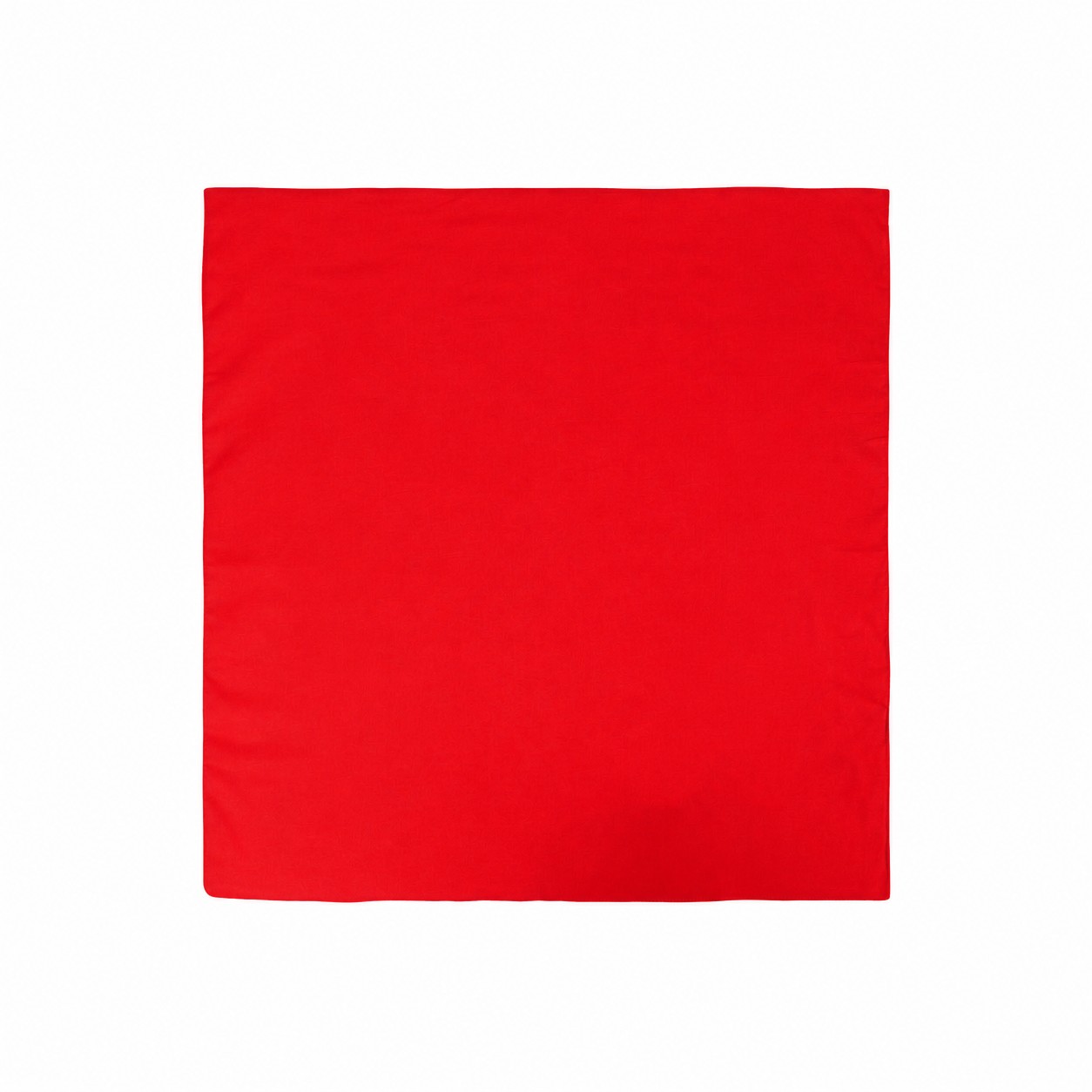 Cotton Square Bandanna — Red