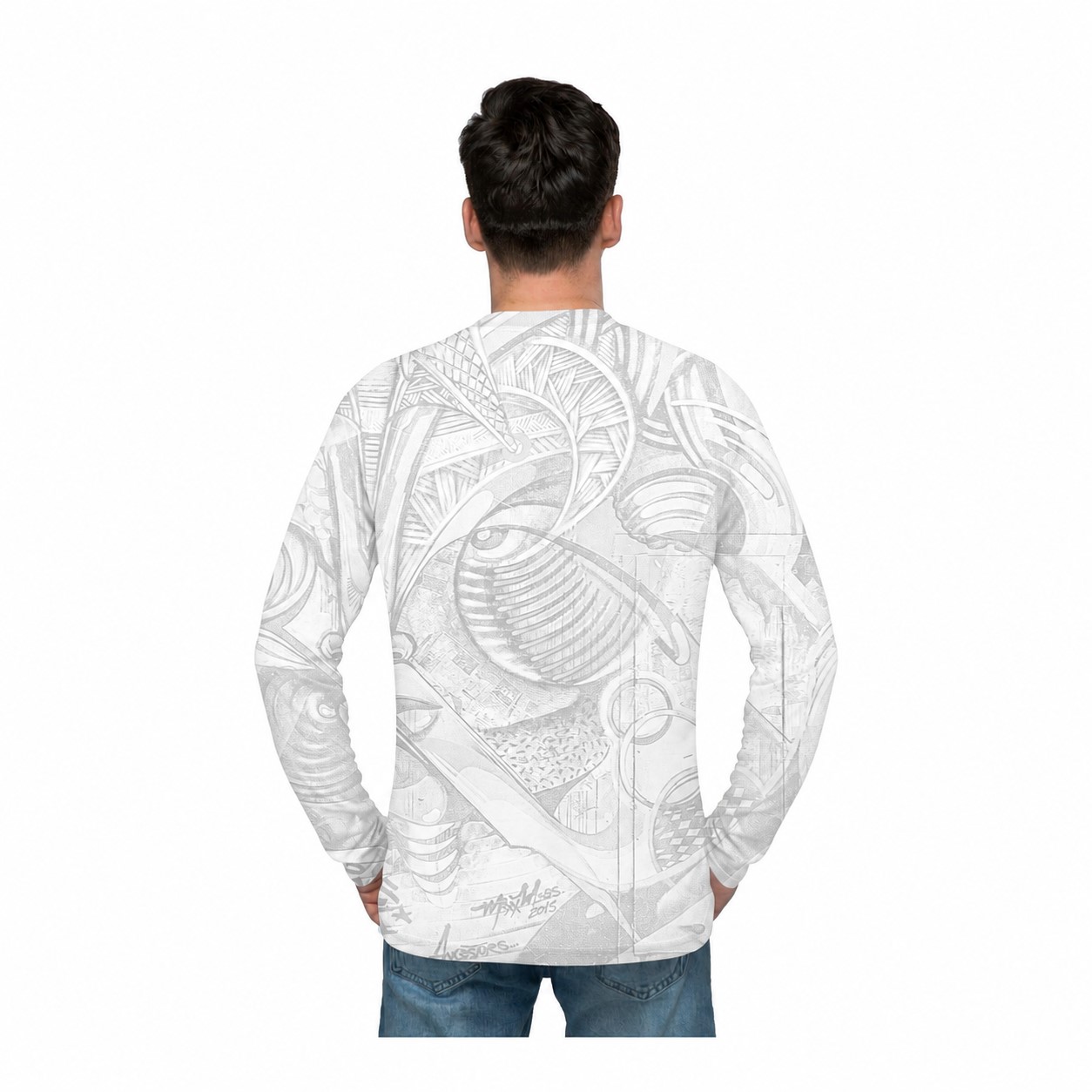 Long Sleeve Performance T-Shirt — Clear White