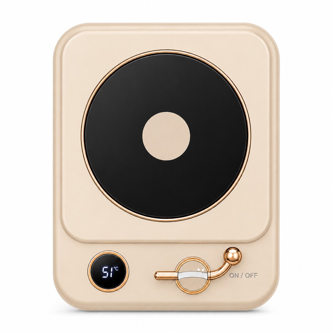 Smart Desktop Drink Warmer — Beige