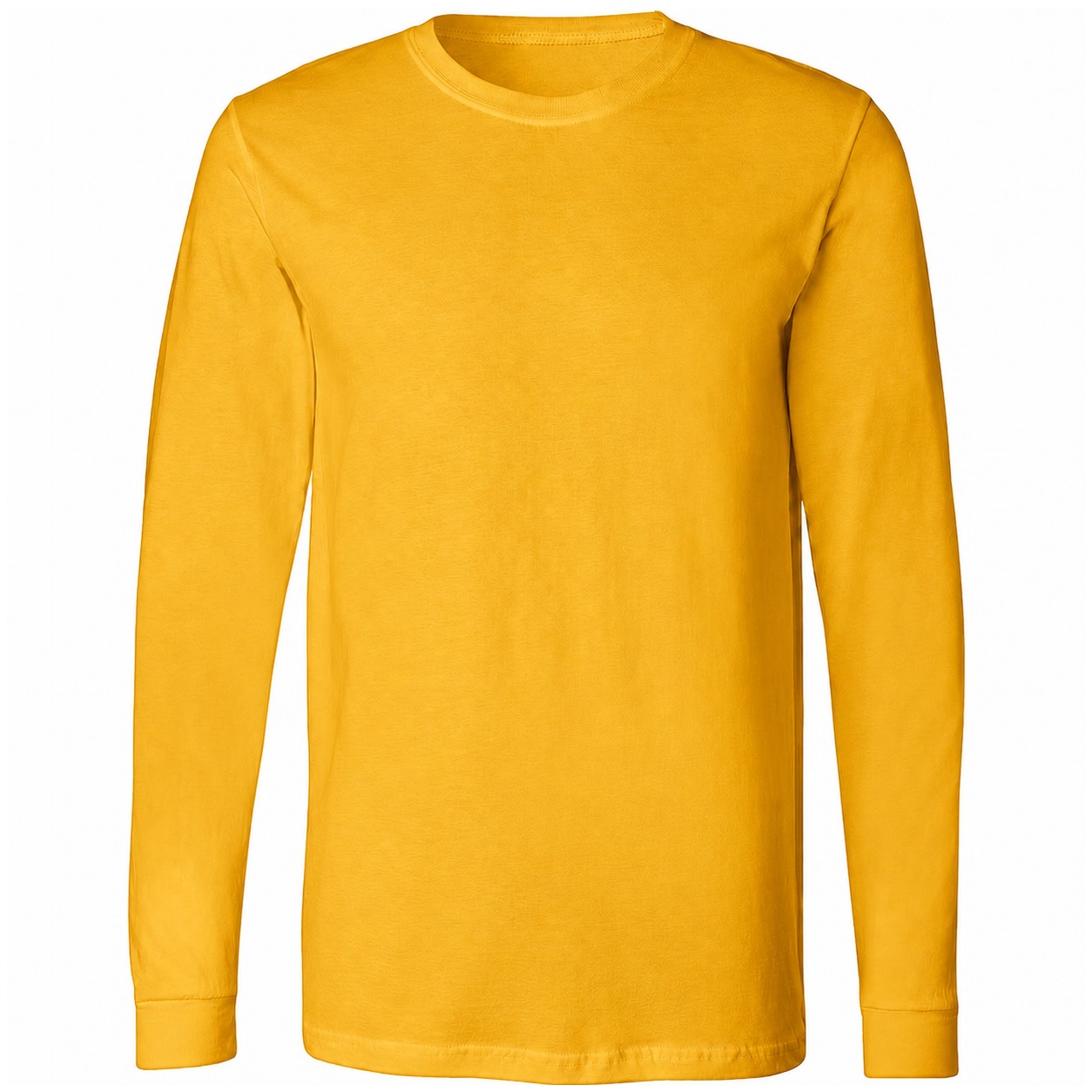 Men's Combed Cotton Long Sleeve Shirt — Gold